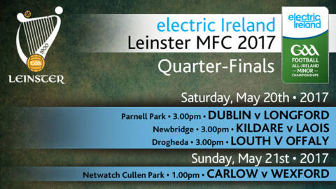 Leinster Minor Football Quarter-Finals This Weekend