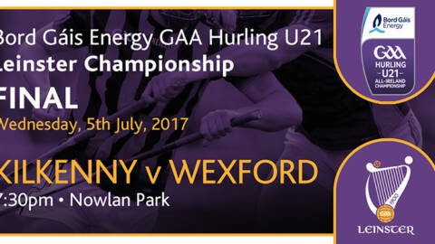 Kilkenny To Host Wexford In U-21 HC Final