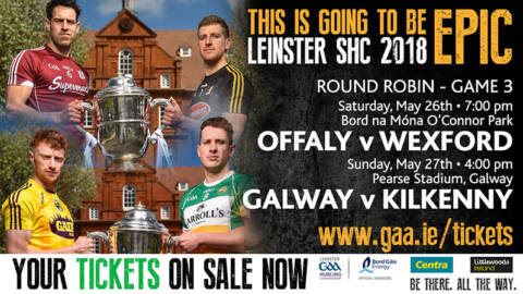 SHC – Home Game For Galway & Offaly Host Wexford