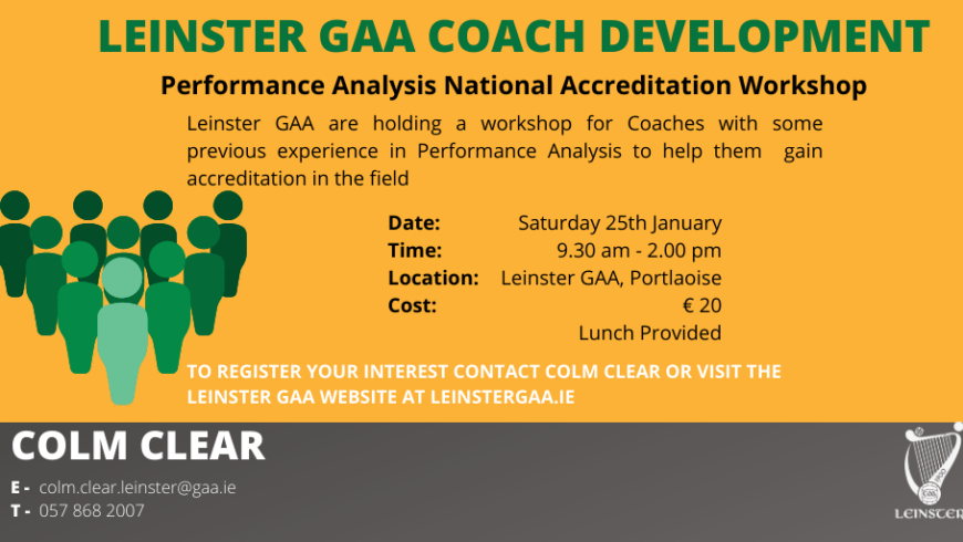 Performance Analysis National Accreditation Workshop